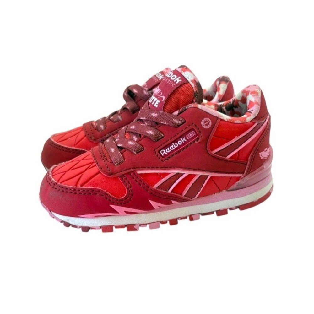 Reebok Classic PJ Masks Owlette Toddler Sneakers Red Pink Size 6 Low Top Kids